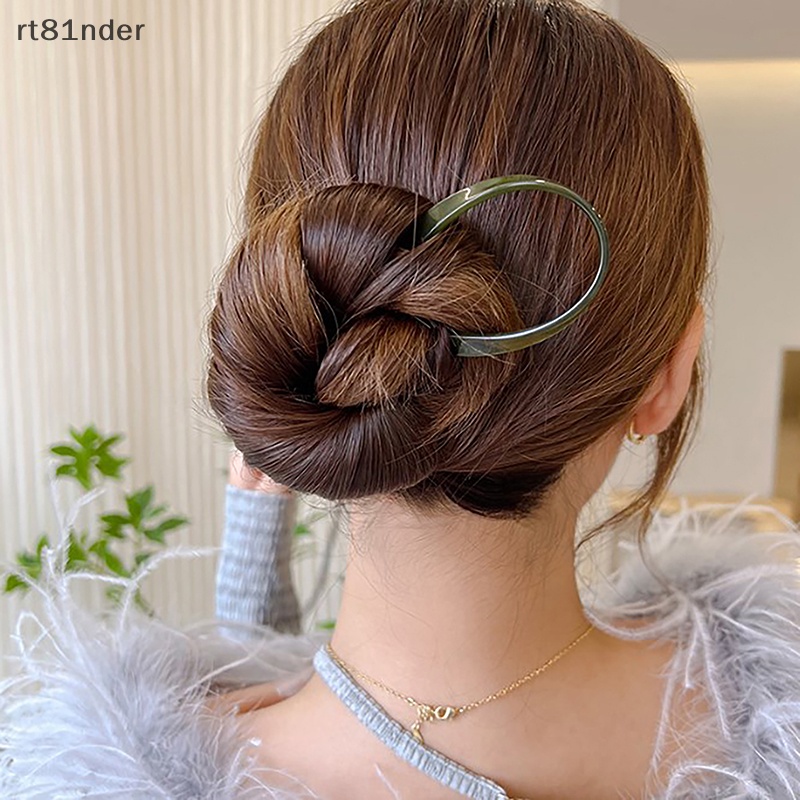 Rt Dây Buộc Tóc Acetate Hình Chữ U Lớn Thời Trang Cho Nữ
