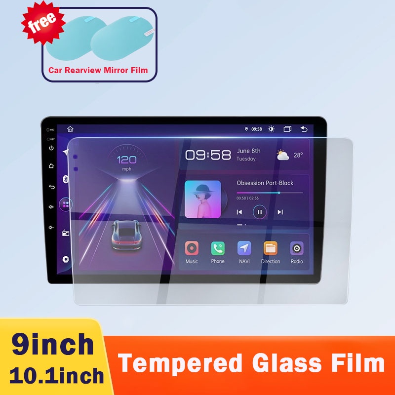 Miếng Dán Kính Cường Lực Bảo Vệ Màn Hình LCD 10.1 Inch Cho Xe Hơi 9
