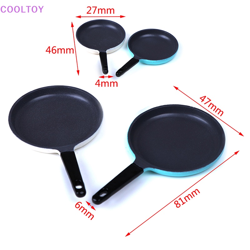 Bộ Mô Hình Chảo Và Dụng Cụ Nhà Bếp Mini Tỉ Lệ 1: 12 Trang Trí Nhà Búp Bê