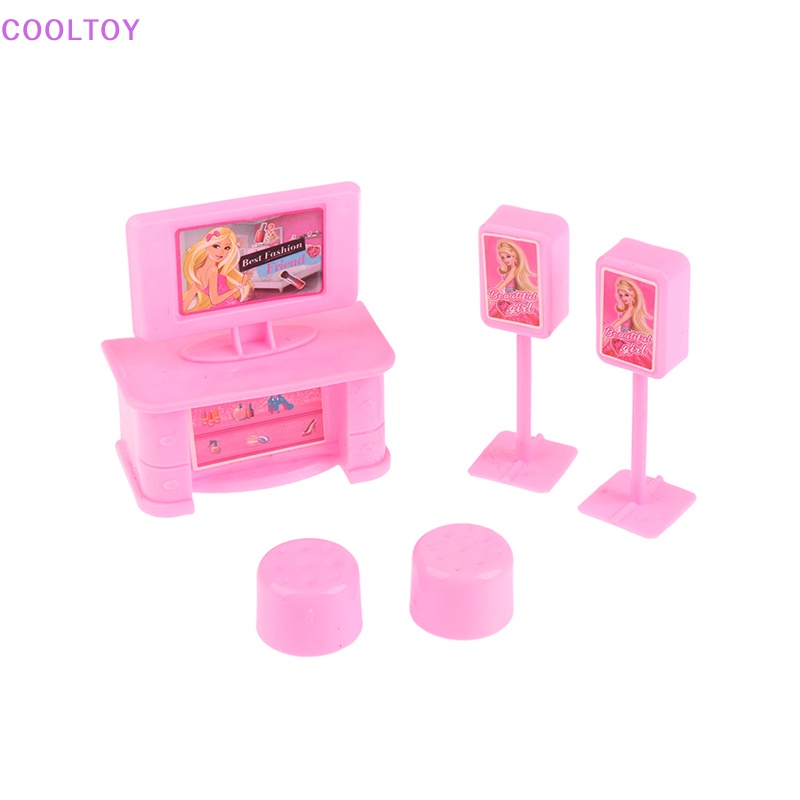 Set 5 Mô Hình TV Mini Tỉ Lệ 1: 12 Dùng Để Trang Trí Nhà Búp Bê