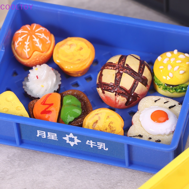 Giỏ Đựng Bánh Mì / Sữa / Nước Uống Trang Trí Nhà Búp Bê Tỉ Lệ 1: 12