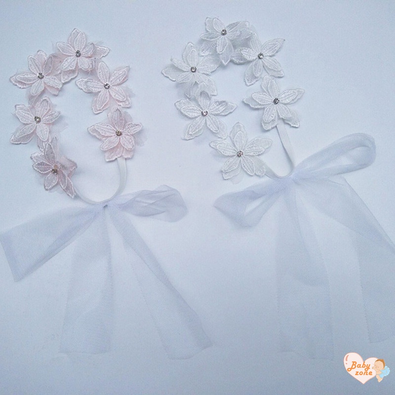 Băng Đô Ren Hoa Xinh Xắn Cho Bé Gái