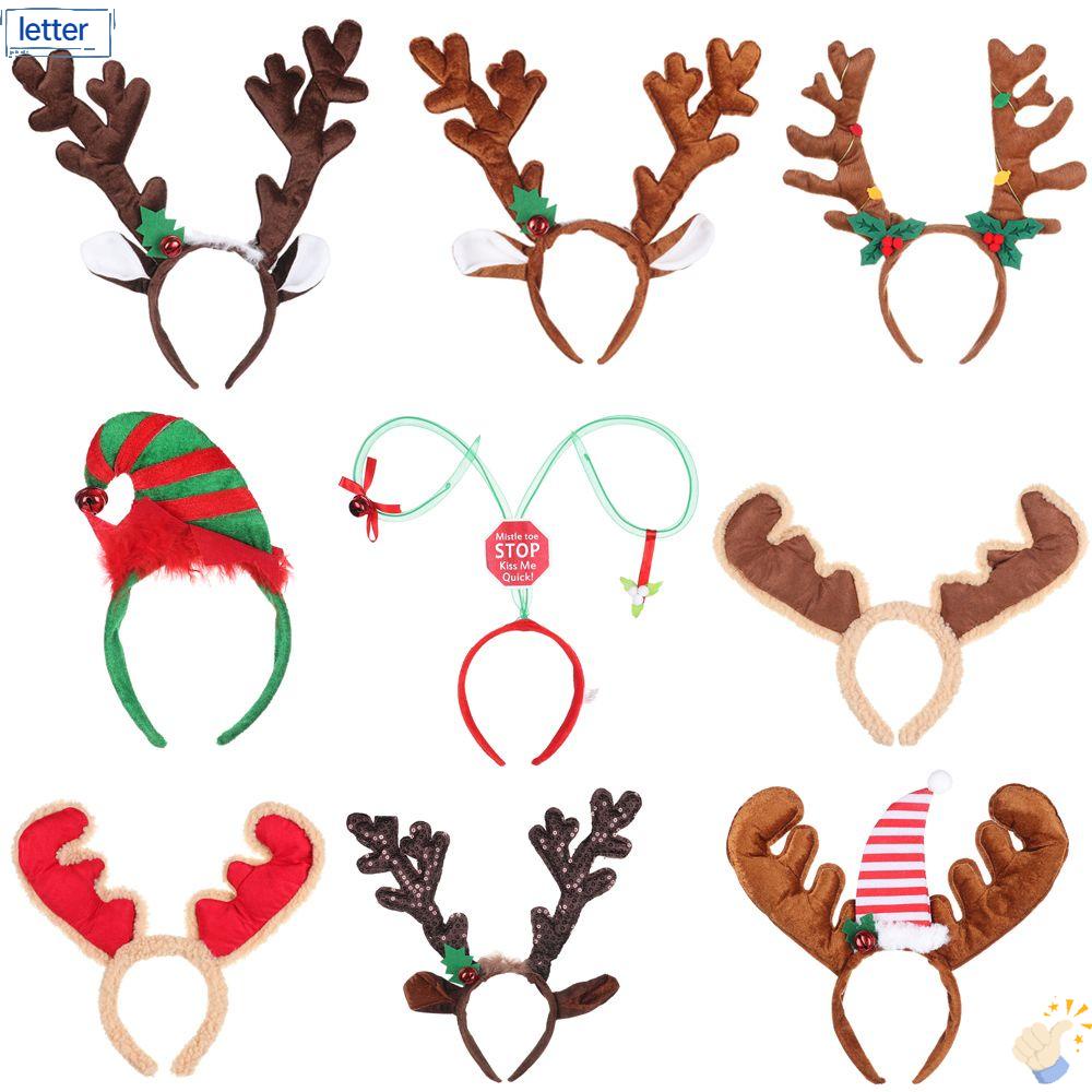 Băng Đô Cài Tóc Đính Chuông Nhỏ Hoạt Hình Dễ Thương Thời Trang Giáng Sinh Cho Nam Và Nữ