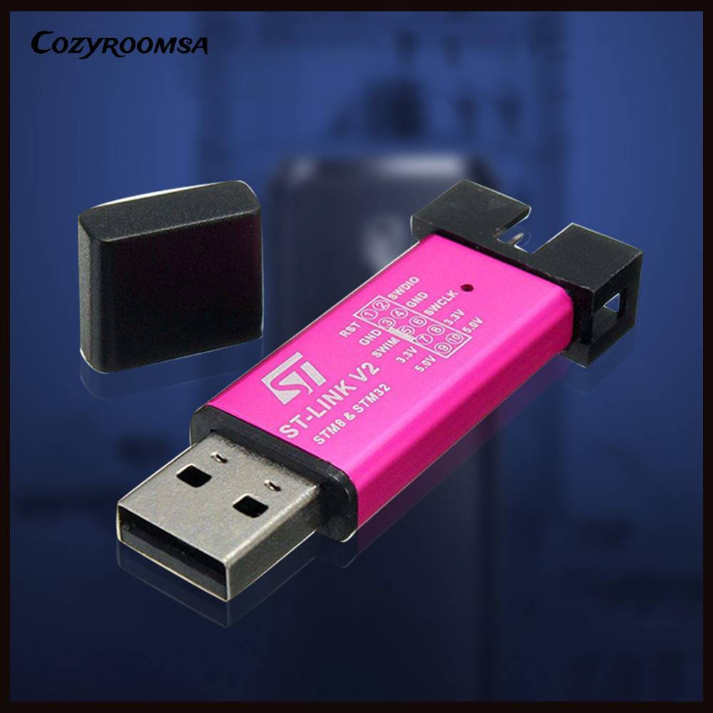 Mô Đun Lập Trình STM8 / STM32 Mini ST-LINK V2 Kèm Vỏ