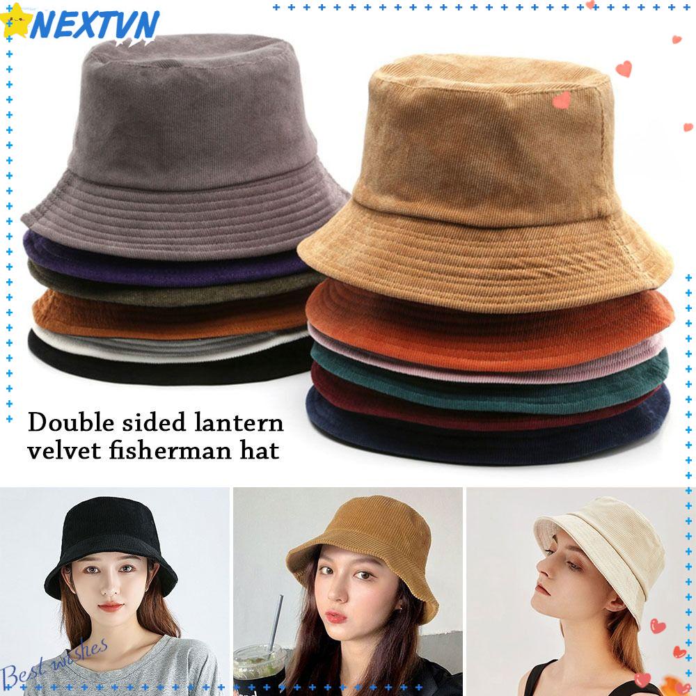 Mũ Bucket Chất Liệu Nhung Mềm Mại Thời Trang Cá Tính