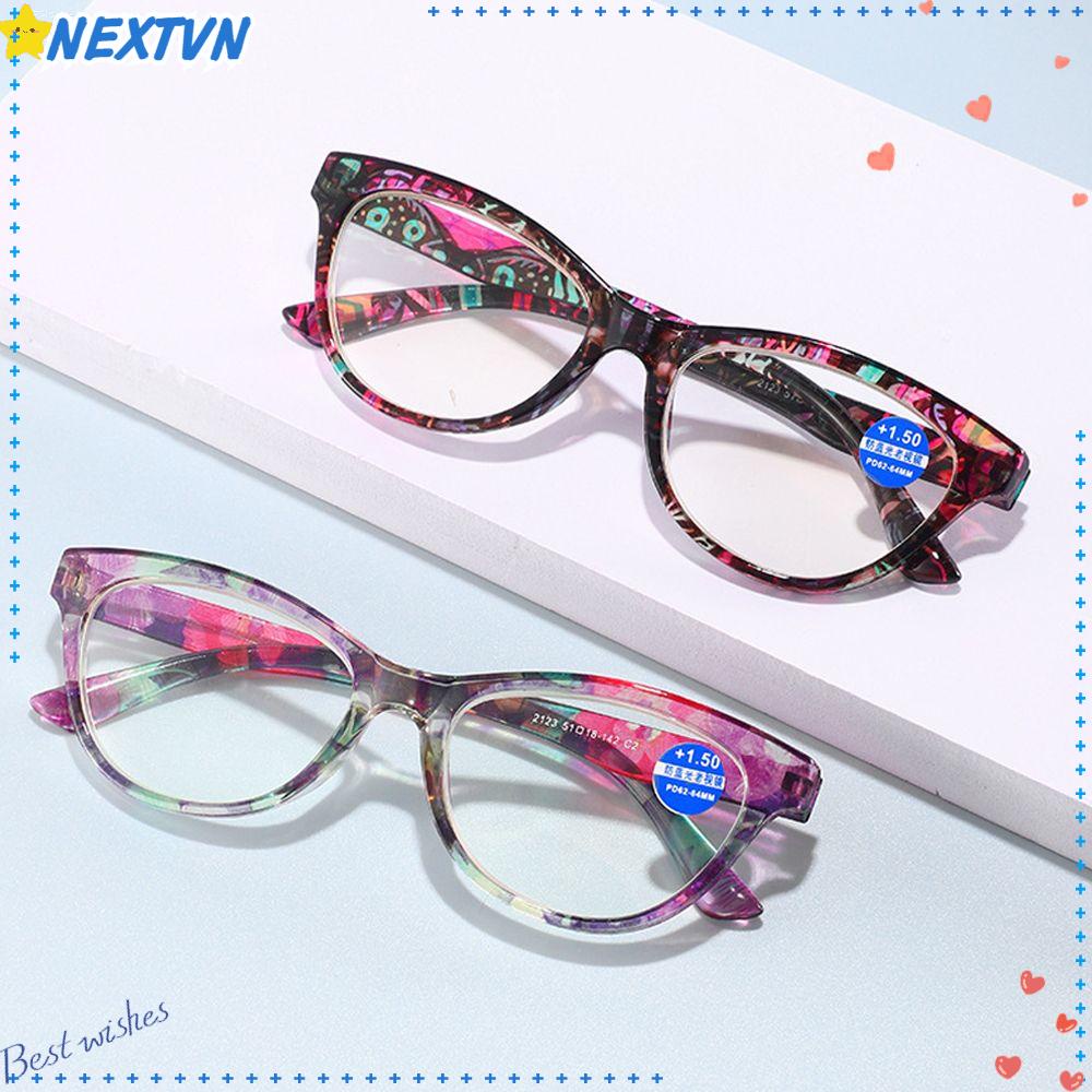 Kính Đọc Sách Gọng Hoa Siêu Nhẹ Phong Cách Vintage