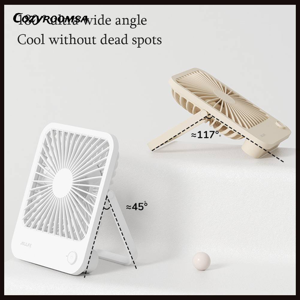 Quạt Làm Mát Để Bàn 4 Tốc Độ Yên Tĩnh 2000mAh / 4500mAh Có Thể Gập Lại