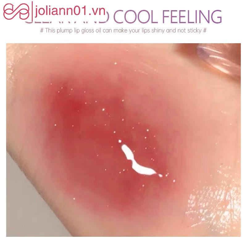 🎐Joliann🎐Water Gloss Lip Gloss Dưỡng ẩm lâu dài Lip Glaze Non Stick Cup Lip Glaze trong suốt