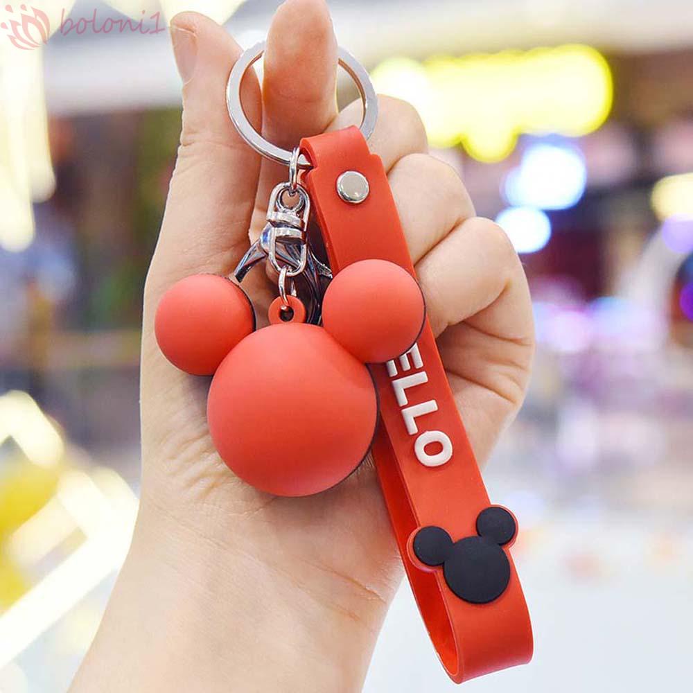 Móc Khóa Hình Chuột Mickey Hoạt Hình Bằng Kim Loại PVC