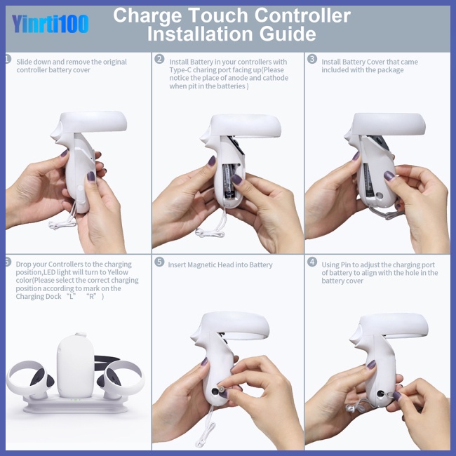 Đế Sạc Nam Châm Cho Kính Thực Tế Ảo Oculus Quest2Vrti