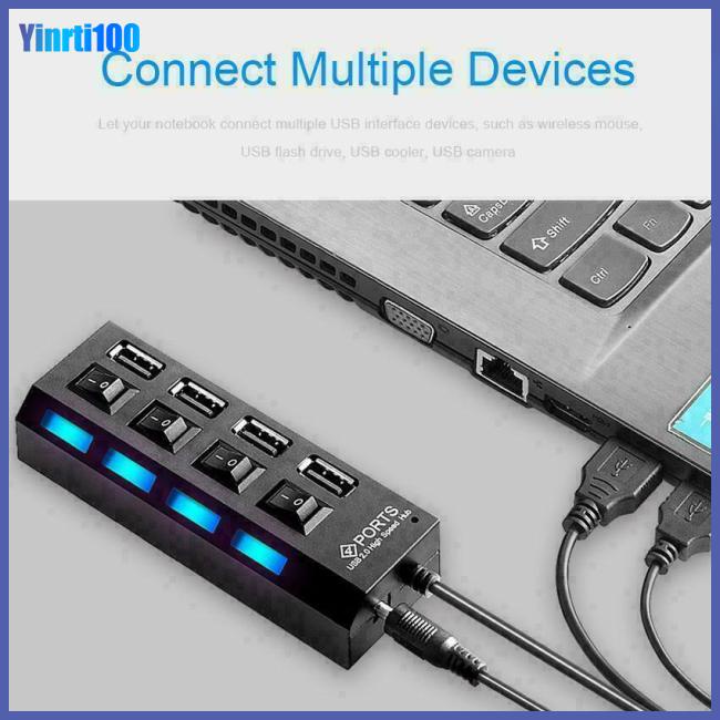 Bộ Chia 4 Cổng Usb 2.0 Tốc Độ Cao Cho Máy Tính