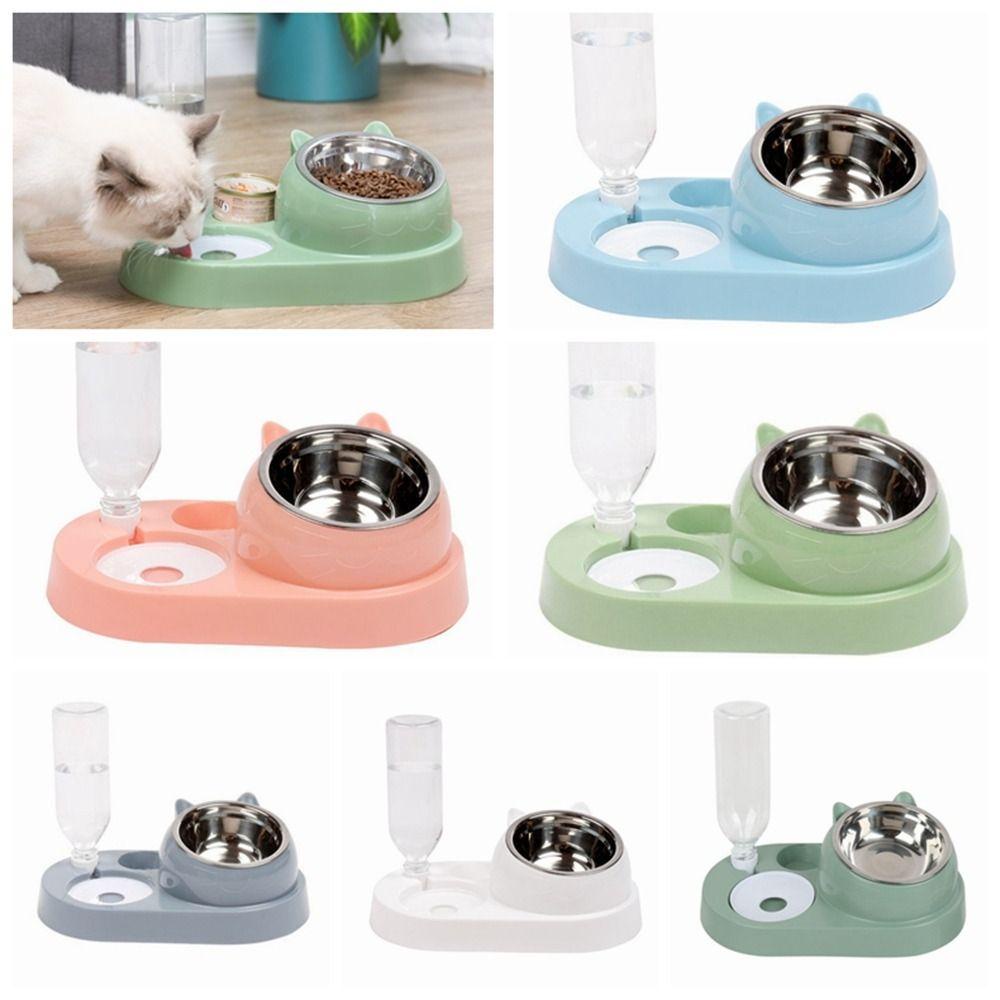 Norman Tô Đựng Thức Ăn Và Nước Uống 2 Trong 1 Bằng Thép Không Gỉ Chống Trượt Dành Cho Thú Cưng