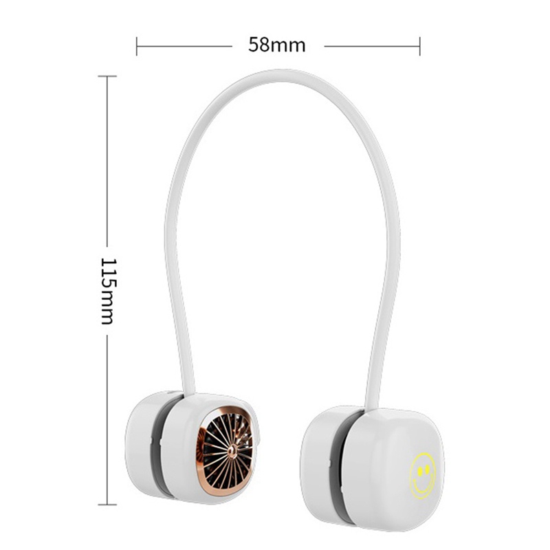 Hàng Mới Về 1 Bộ Quạt Thể Thao Cầm Tay Không Ồn Có Dây Đeo Cổ Tiện Dụng