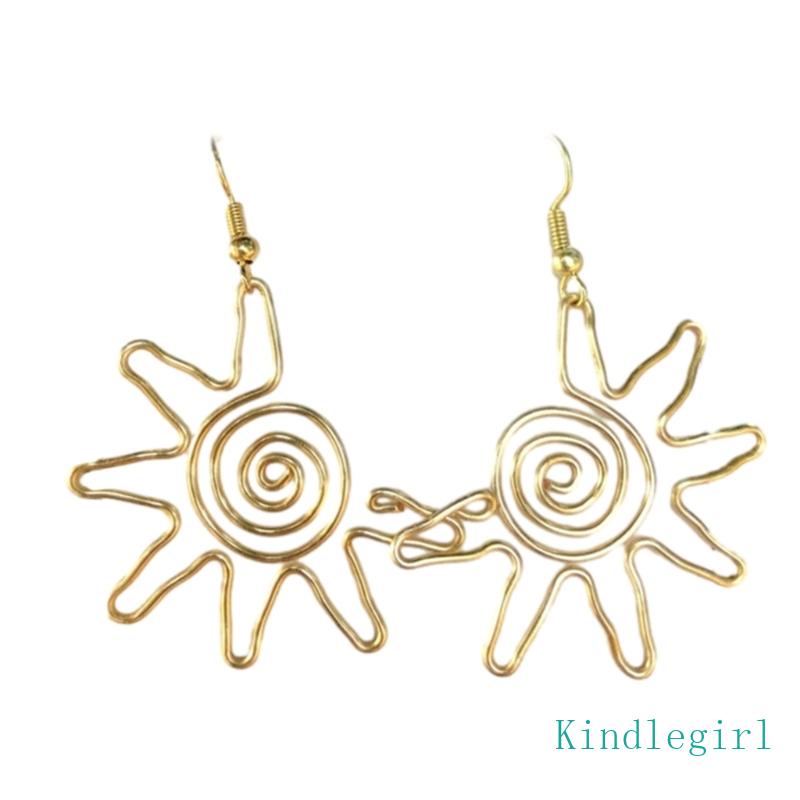 Bông Tai Hình Hoa Hướng Dương Cỡ Nhỏ Phong Cách Retro Dễ Thương