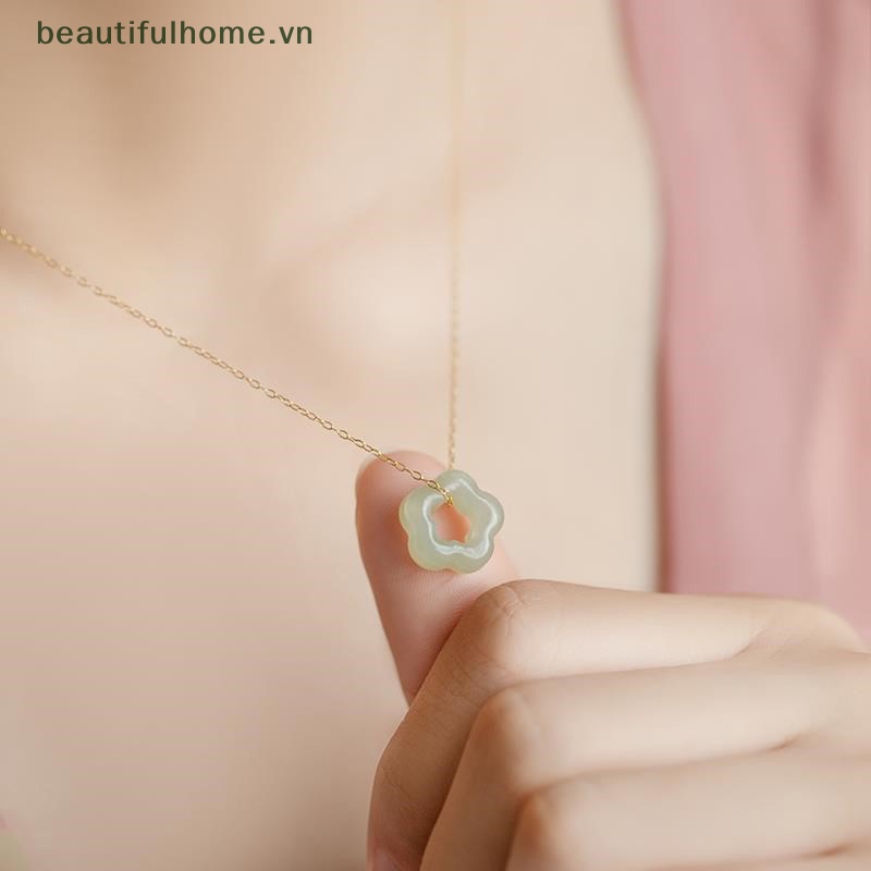 Vòng cổ Mặt Hình Hoa Mận Tự Nhiên Thời Trang Vintage