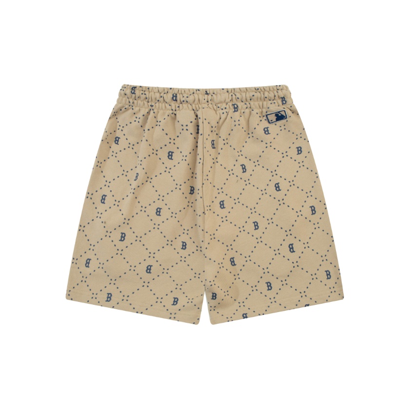 Hàng Có Sẵn! Quần Short Lưng Thun Thêu Logo MLB Thời Trang Mùa Hè Cho Nam Và Nữ