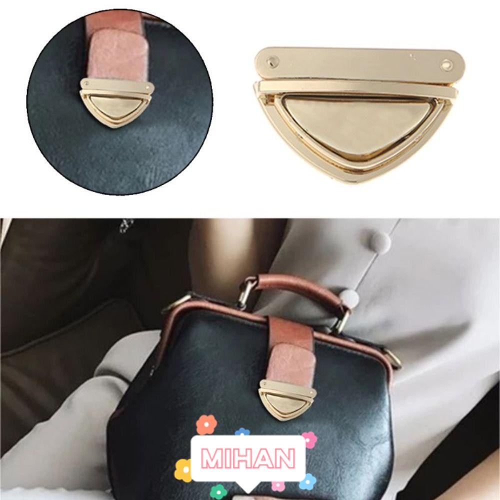 Set 2 Khóa Túi Xách Hình Tam Giác Bằng Kim Loại DIY MIHAN1