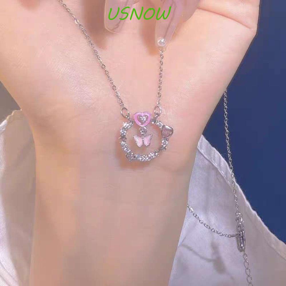 Dây Chuyền Mạ Vàng 2K Mặt Hình Bươm Bướm Thời Trang Cho Nữ|Vòng Cổ Choker Bằng Hợp Kim Thời Trang Cho Nữ