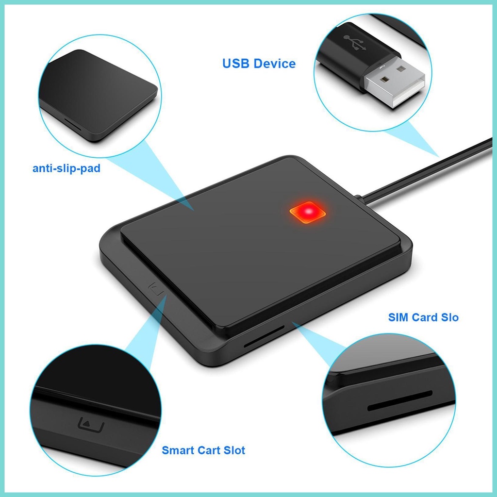 Đầu Đọc Thẻ Thông Minh USB CAC Đa Năng Cho Online servn