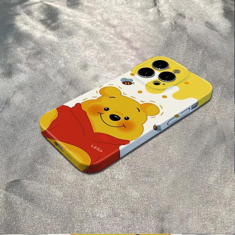Ốp Điện Thoại Mềm Chống Sốc Hình Gấu Pooh Cho Iphone 14pro 78 max 11 12 13 0VAP