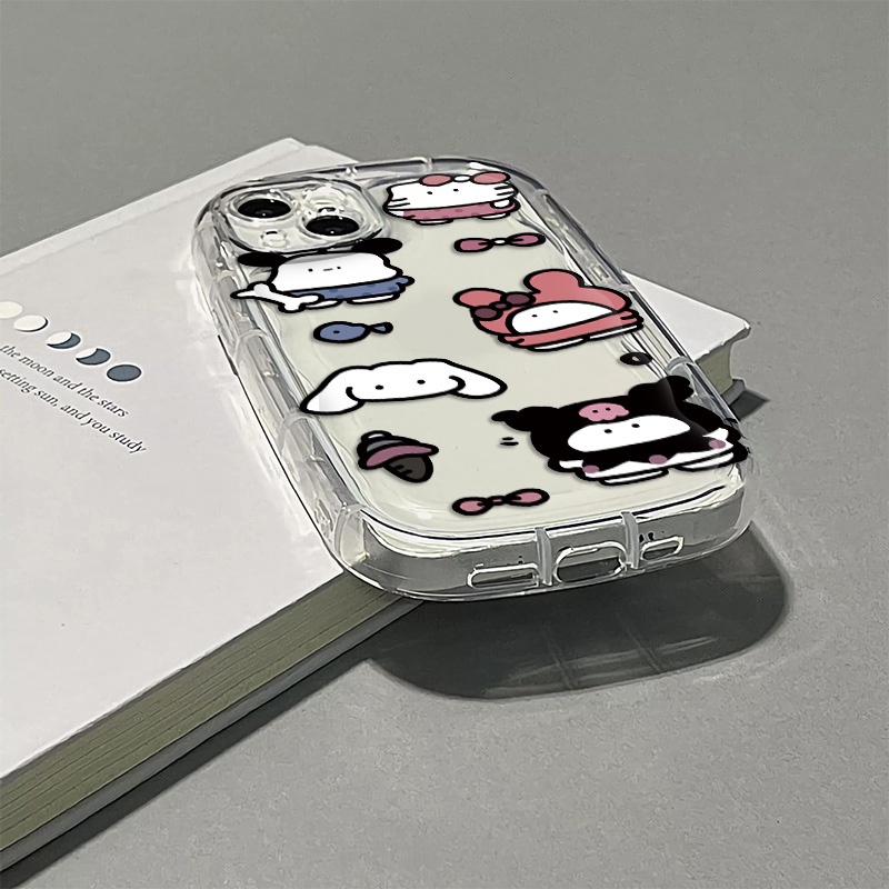 Ốp Điện Thoại Silicon Mềm Trong Suốt Chống Sốc Họa Tiết Dễ Thương Cho IPhone 14 13 12 11 Pro Max XS X XR 8 + 7 Plus