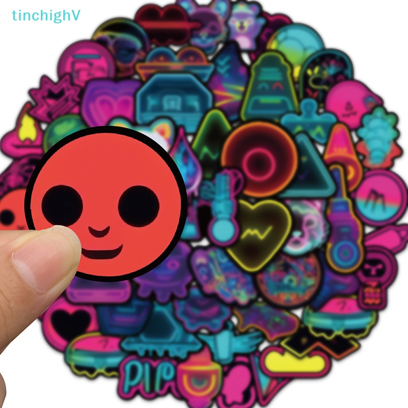 Bộ 60 Miếng Dán Họa Tiết Hoạt Hình Graffiti Trang Trí Vali / Laptop / Điện Thoại