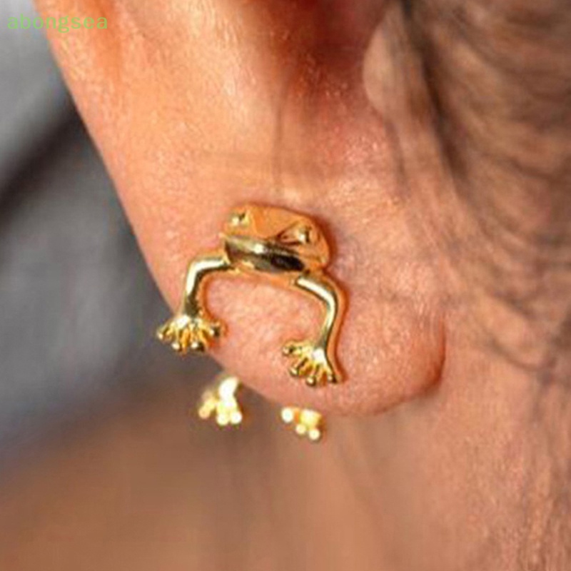 1 Đôi Bông Tai Hình Chú Ếch Phong Cách Gothic Thời Trang Cho Nữ Y2k