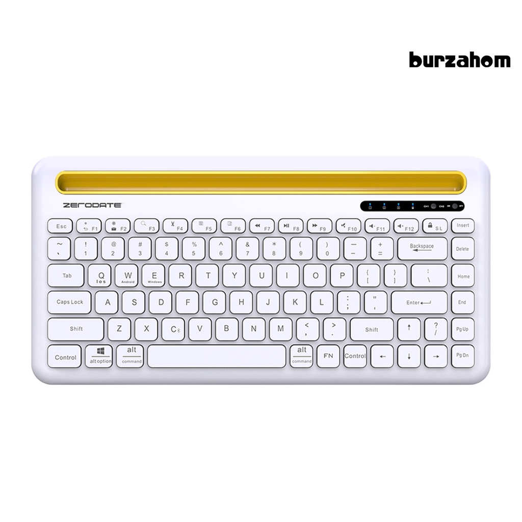 Bàn Phím Không Dây 84 Phím Có Thể Sạc Lại Nhanh Chóng Cho Điện Thoại / Máy Tính Bảng