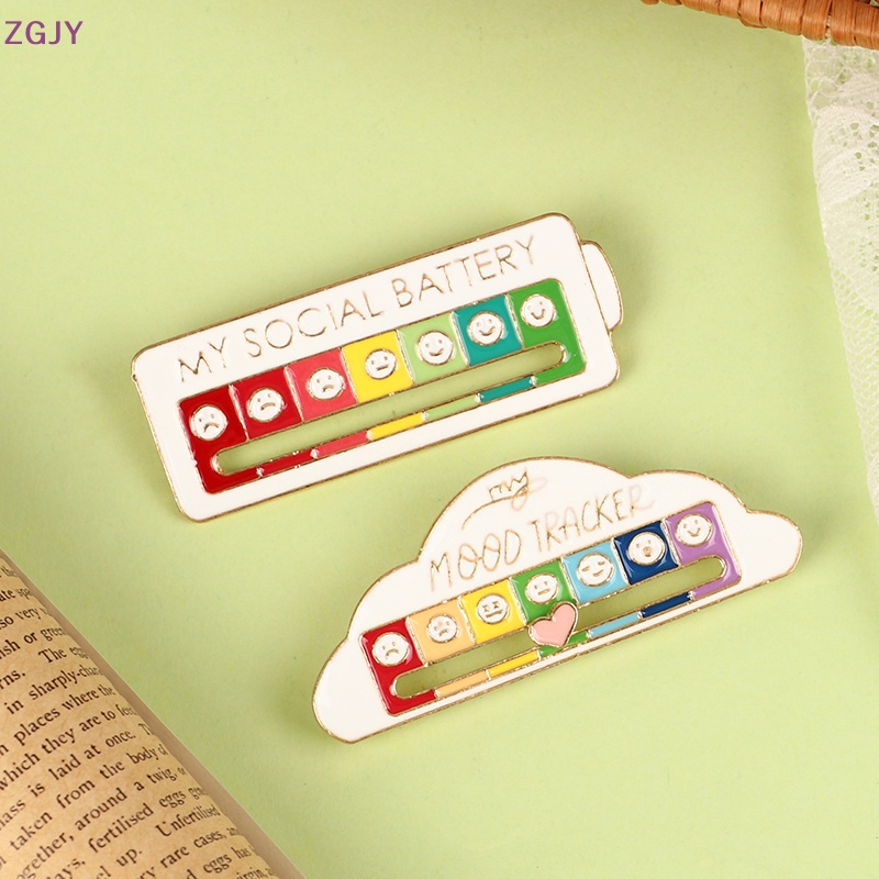 Zgjy Ghim Cài Ba Lô Tráng Men Họa Tiết Tâm Trạng Xã Hội Vui Nhộn Sáng Tạo Có Thể Di Chuyển Đến Tâm Trạng Bạn Nghệ Thuật Mới