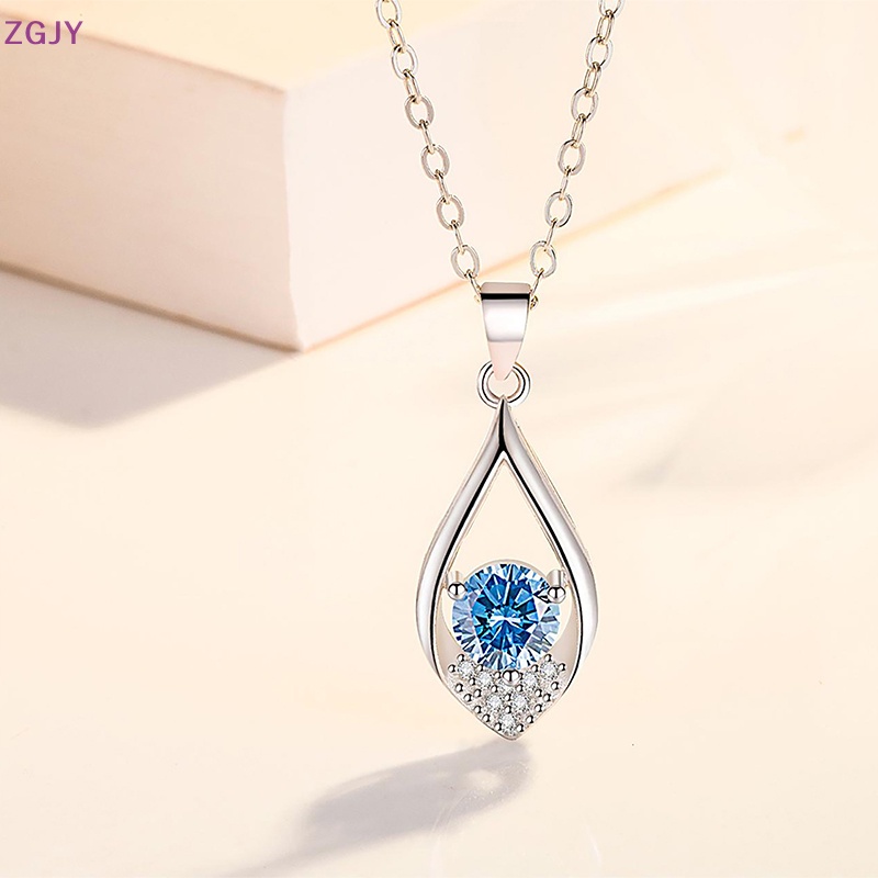 Mặt Dây Chuyền Hình Giọt Nước Bằng Đá Zircon Chất Lượng Cao Sáng Tạo Cho Nữ Mới