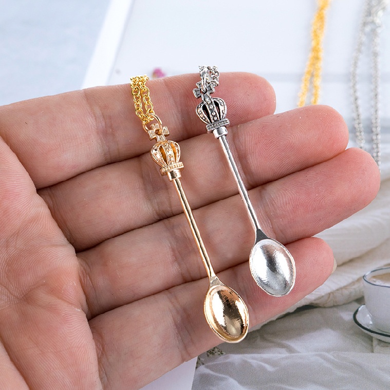 New Mini Spoon Scoop K Bump Shovel Necklace Coke Festival Pendant Tea Party