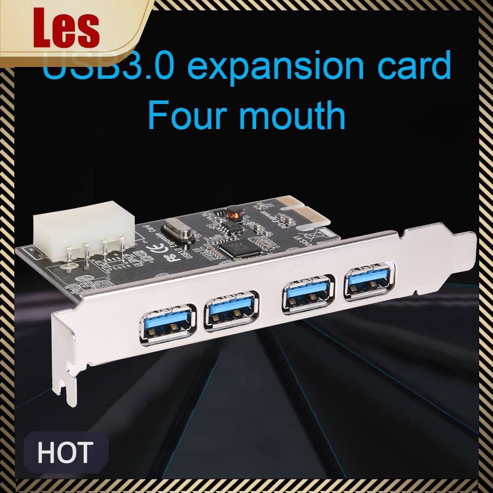 Thẻ Mở Rộng 4 Cổng Usb 3.0 PCI-E Sang Usb 3.0 Chuyên Dụng Cho Máy Tính