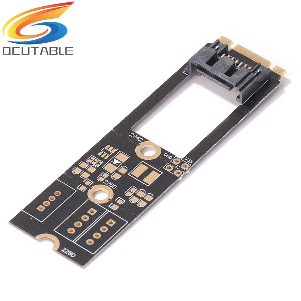 Card ChuyểN ĐổI M.2 B-M Key NGFF Sang SATA3.0 7 Pin Cho 2242 2260 2280 SDD