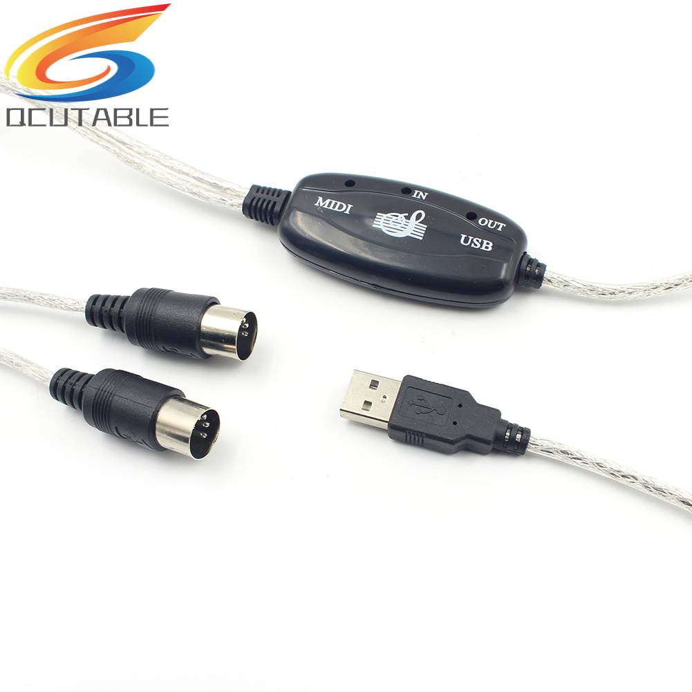 Dây Cáp Âm Thanh 2m MIDI Sang USB Cho Máy Tính