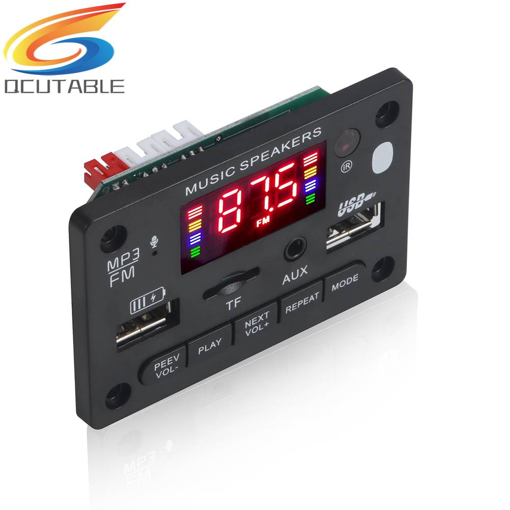 Bảng Mạch Khuếch Đại Âm Thanh Bluetooth 5.0 MP3 DC 7-24V 2x40W Chuyên Dụng Cho Xe Hơi / Nhà Cửa