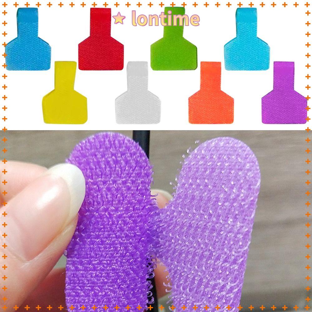 LONTIME Bộ 10 Miếng Dán Nhiều Màu Sắc Dùng Để Cố Định Dây Cáp Điện