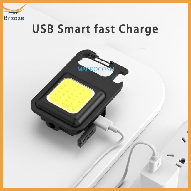 Móc Khóa Đèn Led Cob 500 Lumens Siêu Sáng Đa Năng