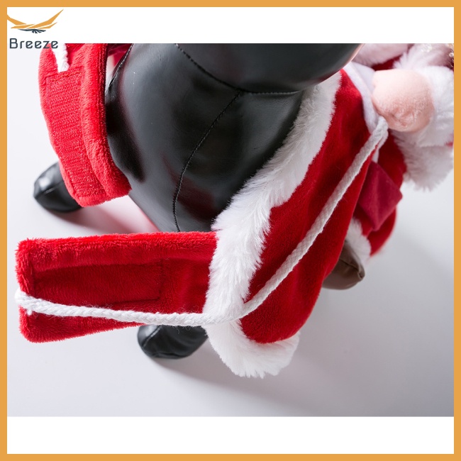 Bộ Đồ Hóa Trang Ông Già Noel Mềm Mại Thân Thiện Với Da Có Thể Điều Chỉnh Cho Cún Cưng