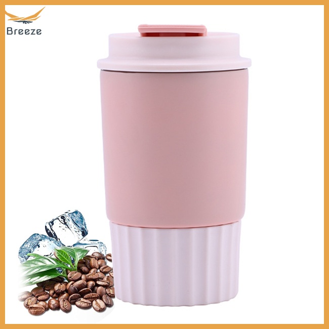 Cốc Cà Phê Cách Nhiệt Bằng Thép Không Gỉ 304 360ml Chống Bỏng Có Thể Tái Sử Dụng