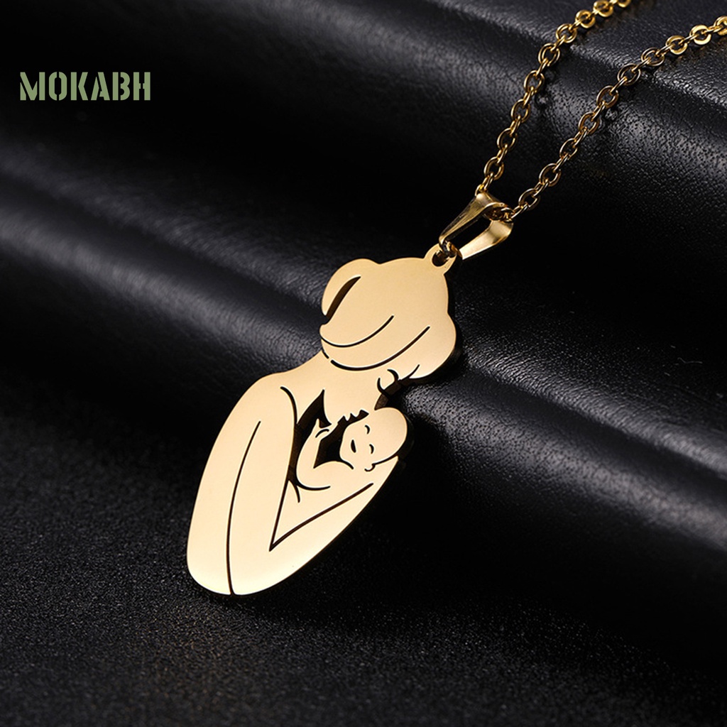 [Mok Abh] Vòng cổ Mạ Điện Họa Tiết Tinh Tế Bắt Sáng Dùng Làm Quà Tặng Sinh Nhật Thời Trang Cho Bé