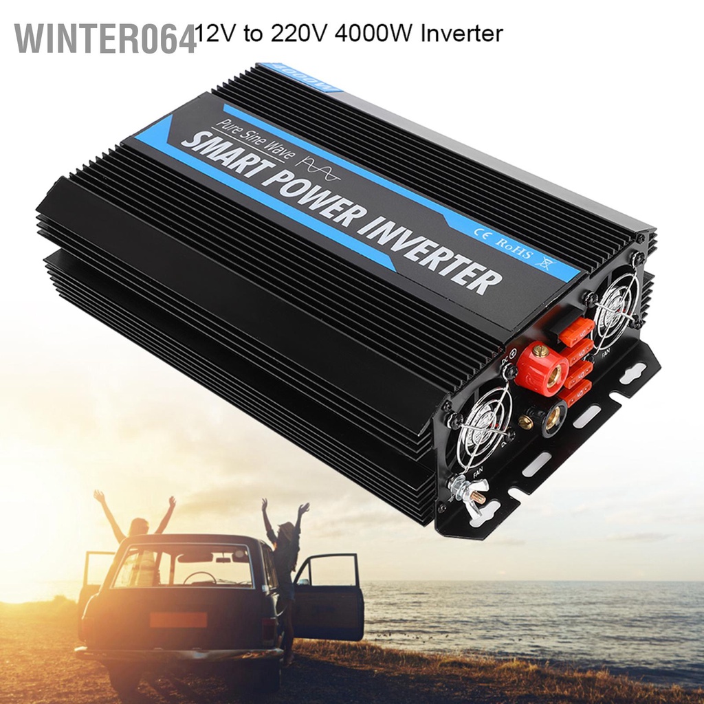 Winter064 12V Đến 220V 1500W Sóng Sin Nguyên Chất Máy Biến Điện Áp Đa Năng Cho Xe Hơi