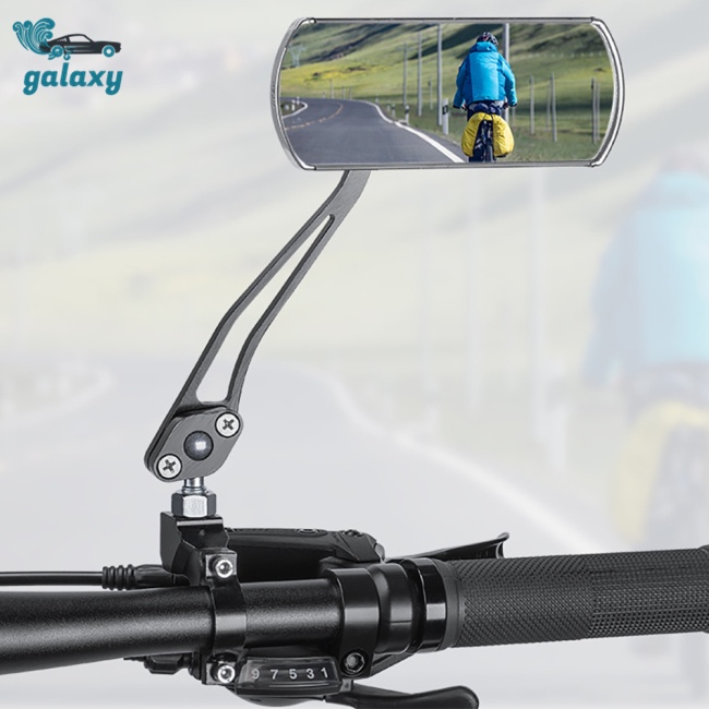 Galaxy 1 Cặp Gương Chiếu Hậu Xoay 360 Độ Bằng Hợp Kim Nhôm Gắn Tay Lái Xe Đạp