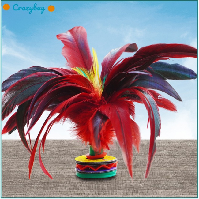 Cr Set 3 Lông Vũ Nhiều Màu 20cm Phong Cách Trung Hoa