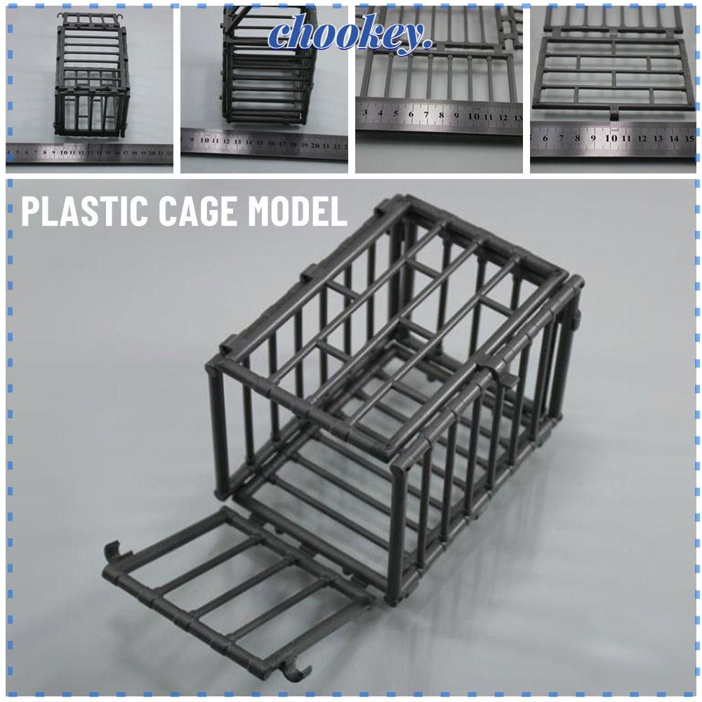 CHOOKEY Mô Hình Lồng Động Vật Bằng Nhựa Màu Đen Tỉ Lệ 1 / 6