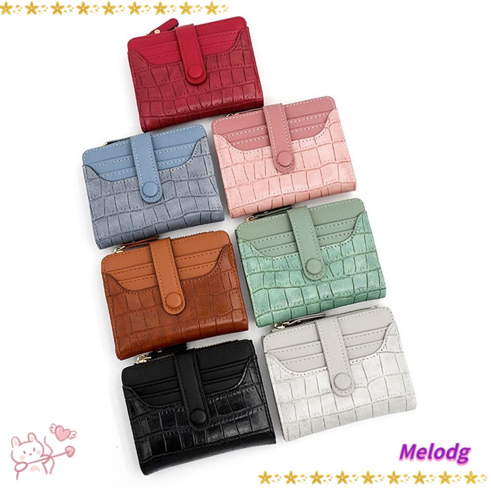 Ví Da PU Nhỏ Đựng Tiền Xu Hai Dây Kéo Thời Trang Cho Nữ