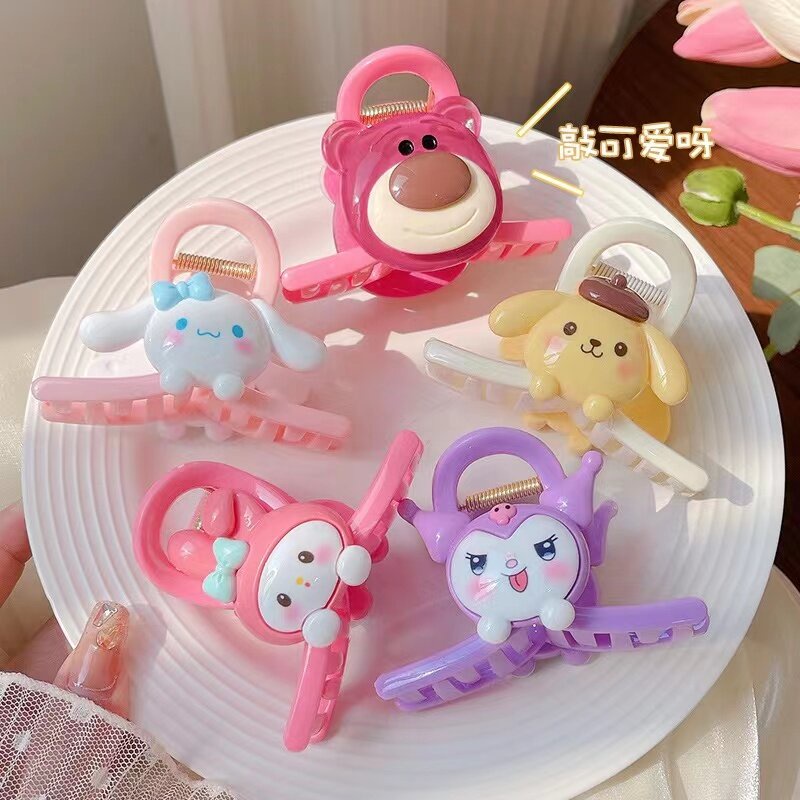 SANRIO Kẹp Tóc Hình Cá Mập Dễ Thương Phong Cách Hàn Quốc Cho Bé Gái