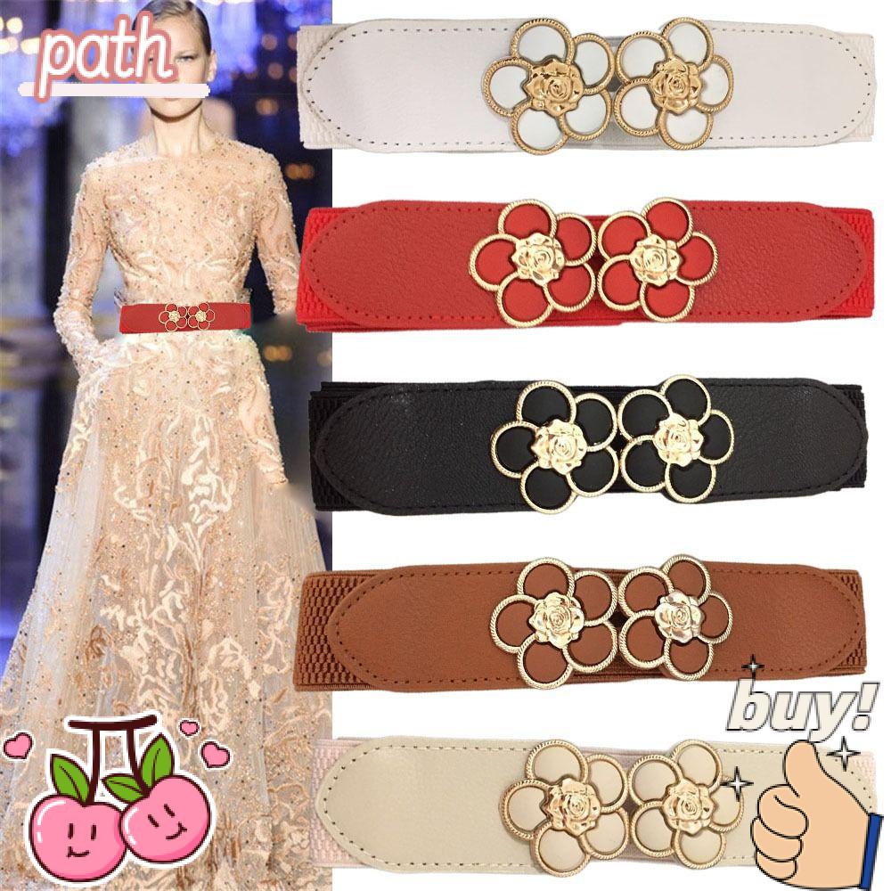 PATH Thắt Lưng Bản Rộng Họa Tiết Hoa Thời Trang Cho Nữ