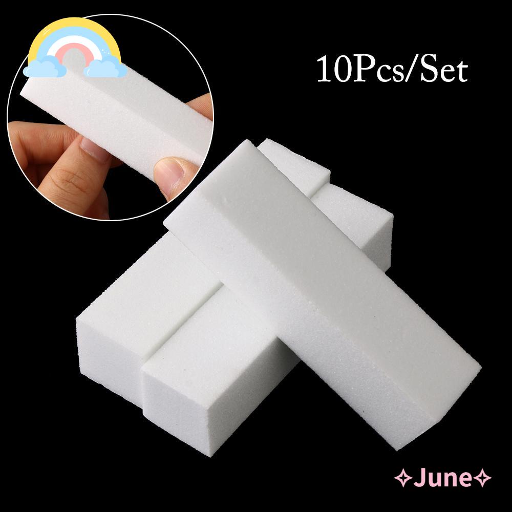 JUNE 10 Khối Đánh Bóng Móng Tay Màu Trắng Mới