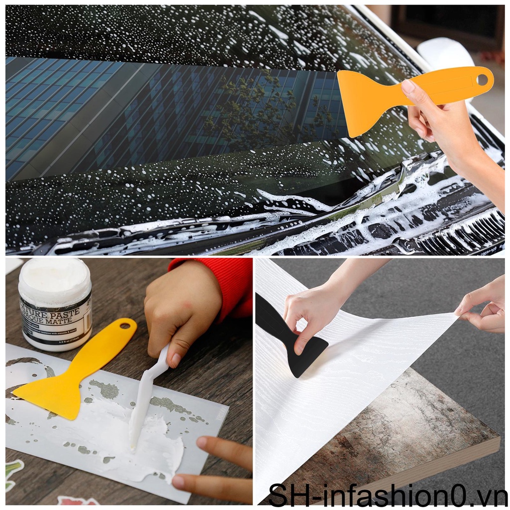 Bộ 12 Dụng Cụ Cạo Phim Dán Kính Chắn Gió Xe Hơi