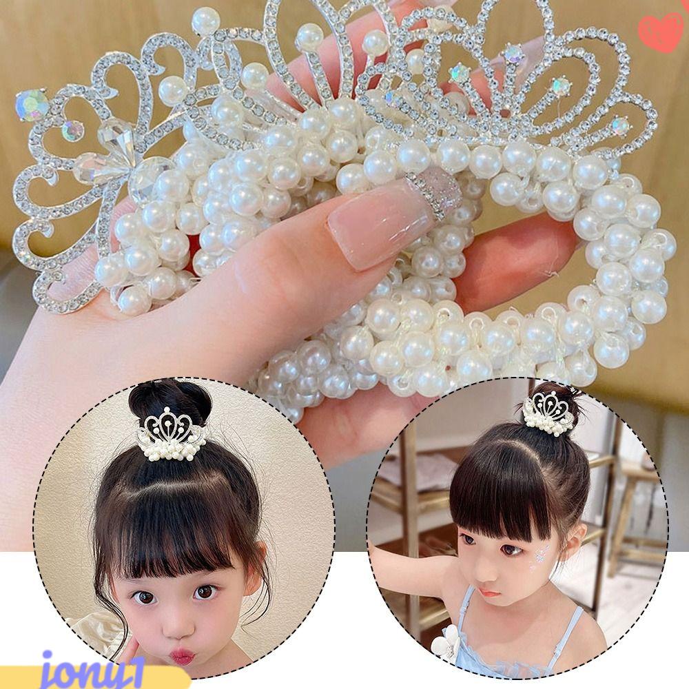 JONYE Set 2 Dây Cột Tóc Co Giãn Kiểu Dáng Dễ Thương Cho Bé Gái